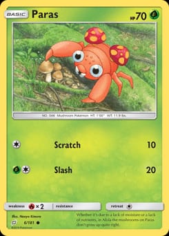Team Up Paras #6 card