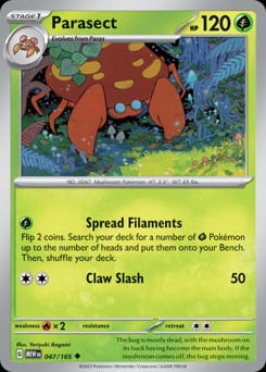 151 Parasect #47 card