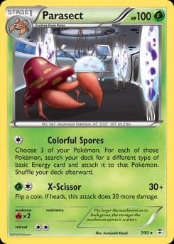 Generations Parasect #7 card