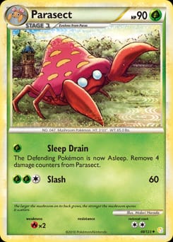 HeartGold & SoulSilver Parasect #48 card