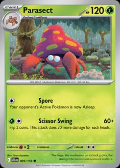 Journey Together Parasect #5 card