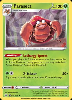 Lost Origin Parasect #5 card