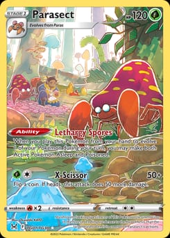Lost Origin Trainer Gallery Parasect #TG01 card