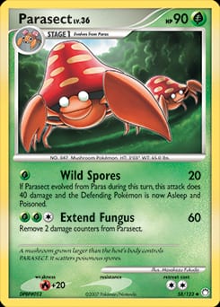 Mysterious Treasures Parasect #58 card