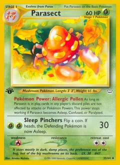 Neo Revelation Parasect #35 card