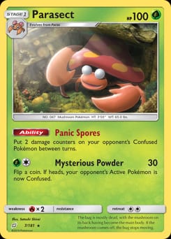 Team Up Parasect #7 card