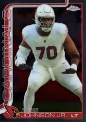 2025 Topps Chrome Base Set Paris Johnson Jr. #3 card