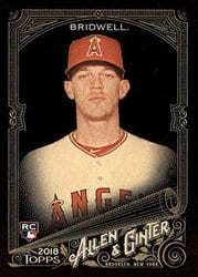 2018 Topps Allen & Ginter X Base Set Parker Bridwell #258 card