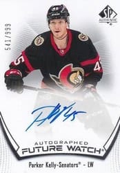 2021-22 SP Authentic Base Set Parker Kelly #140 card