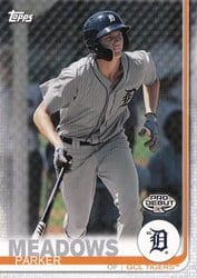 2019 Topps Pro Debut Base Set Parker Meadows #16 card