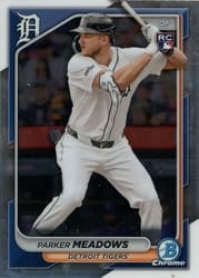 2024 Bowman Chrome Base Set Parker Meadows #98 card