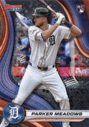 2024 Bowman's Best Base Set Parker Meadows #27 card
