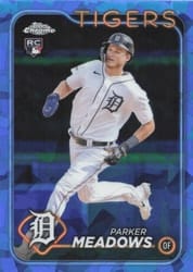 2024 Topps Chrome Sapphire Edition Base Set Parker Meadows #516 card