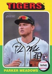 2024 Topps Heritage Base Set Parker Meadows #370 card