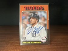 2024 Topps Heritage Real One Autograph Parker Meadows #ROAPM card