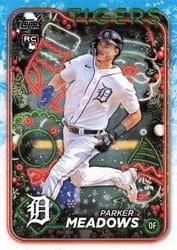 2024 Topps Holiday Base Set Parker Meadows #H149 card
