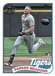 2024 Topps Update 1989 Topps Baseball 35th Anniversary Parker Meadows #89US-4 card