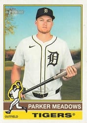 2025 Topps Heritage Base Set Parker Meadows #483 card