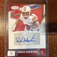 2026 SAGE Football Autographs Parker Robertson #A-PR card