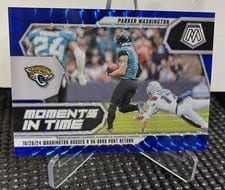 2025 Panini Mosaic Moments in Time Parker Washington #18 card