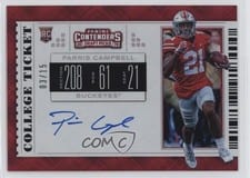 2019 Panini Contenders Draft Picks Parris Campbell #120 card