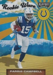 2019 Panini Playoff Rookie Wave Parris Campbell #15 card