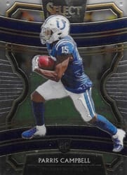 2019 Panini Select Base Set Parris Campbell #40 card