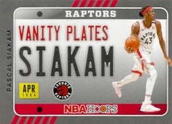 2020-21 Hoops Vanity Plates Pascal Siakam #21 card
