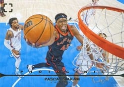 2021-22 Panini Photogenic Base Set Pascal Siakam #63 card
