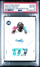 2023-24 Topps Motif Statistical Showpiece Signatures Pascal Siakam #SSS-PS card