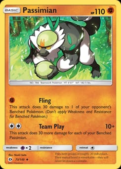 Sun & Moon Passimian #73 card