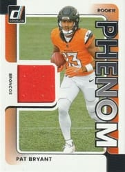2025 Donruss Rookie Phenom Jerseys Pat Bryant #RPJ-PBT card