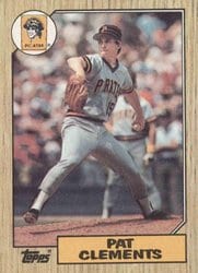 1987 Topps Base Set Pat Clements #16 card