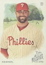 2019 Topps Allen & Ginter Base Set Pat Neshek #375 card