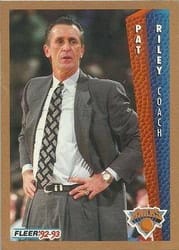 1992-93 Fleer Base Set Pat Riley #155 card