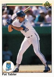 1990 Upper Deck Base Set Pat Tabler #142 card
