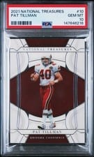 2021 Panini National Treasures Base Set Pat Tillman #10 card
