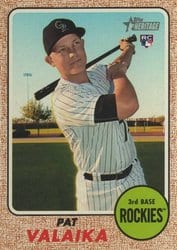 2017 Topps Heritage Base Set Pat Valaika #692 card