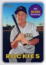 2018 Topps Heritage Base Set Pat Valaika #353 card