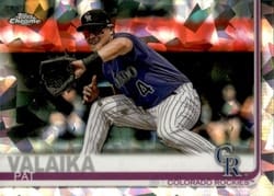 2019 Topps Chrome Sapphire Edition Base Set Pat Valaika #621 card