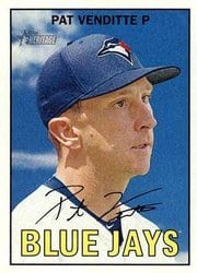 2016 Topps Heritage Base Set Pat Venditte #61 card