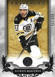 2018-19 Upper Deck Artifacts Base Set Patrice Bergeron #111 card