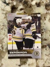 2019 Topps Now NHL Stickers Patrice Bergeron #33 card