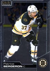 2020-21 O-Pee-Chee Platinum Base Set Patrice Bergeron #13 card