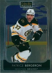 2021-22 O-Pee-Chee Platinum Base Set Patrice Bergeron #191 card