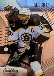 2021-22 Upper Deck Allure Base Set Patrice Bergeron #27 card