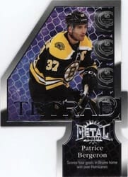 2022-23 SkyBox Metal Universe Tetrad Patrice Bergeron #TR-3 card