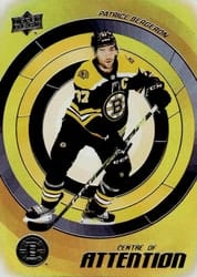 2022-23 Upper Deck Centre of Attention Patrice Bergeron #CA-18 card