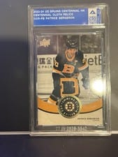 2023-24 Upper Deck Boston Bruins Centennial Centennial Cloth Relics Patrice Bergeron #CCR-PB card