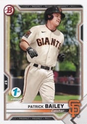 2021 Bowman 1st Edition Base Set Patrick Bailey #BP-108 card